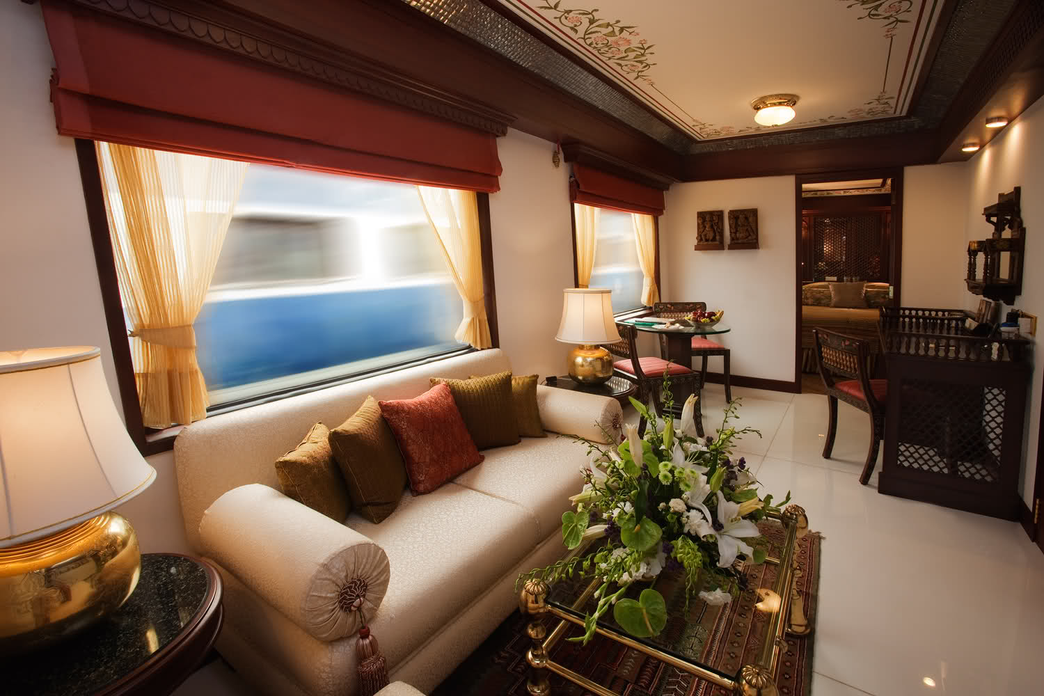 luxury train guest room